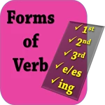 forms of verb : english verb forms android application logo